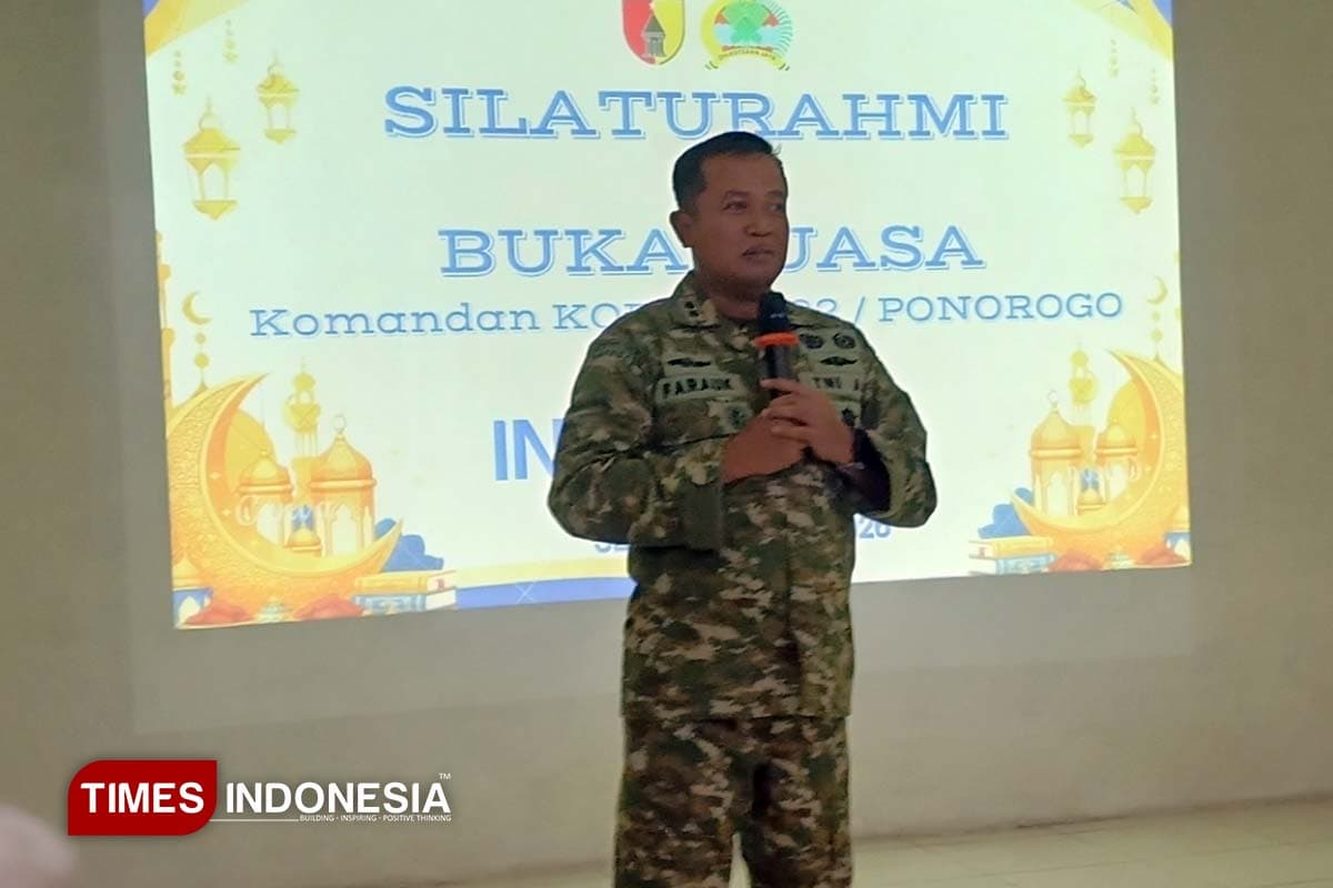 Bukber dengan Insan Pers, Ini Pesan Komandan Kodim 0802/Ponorogo
